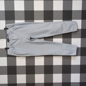 CHARTER CLUB Bristol Skinny Ankle Straight Leg Cropped Jeans Railroad Stripe